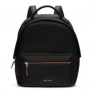 Matt & Nat Black Mini Backpack